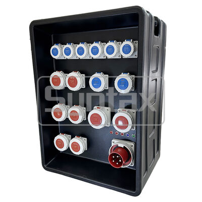 Syntax MD4 Three Phase 125AMP IP67 Waterproof HDPE Portable Power Distribution Panel Board For FIFA Sporting Events In Qatar 630x430x900mm