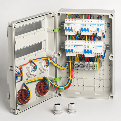 125A IP65 Wall Mounted Power Distribution Unit with Customizable Distribution Box for Harsh Environments