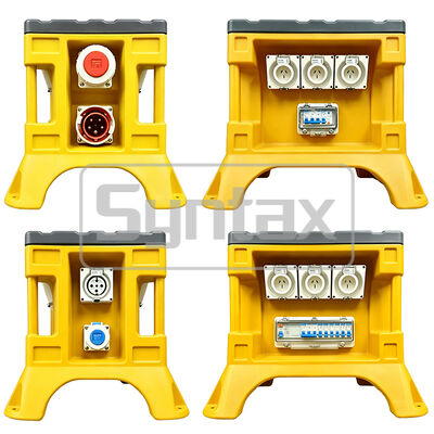 Syntax AU2 5P 63A 400V IP67 Waterproof Portable Distribution Box with HDPE Material for Temporary Power Distribution