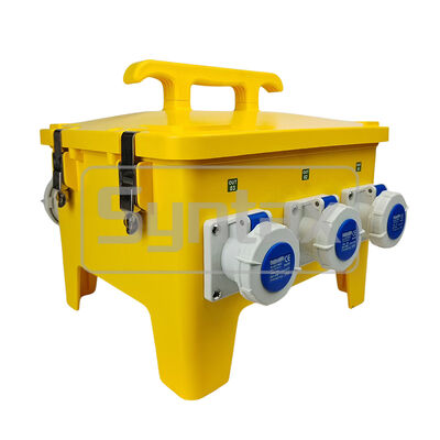 Syntax MP24 IP67 Waterproof Portable Power Distribution Boards 3-Phase 32 AMP With Residual Circuit Breaker 37*34*33CM