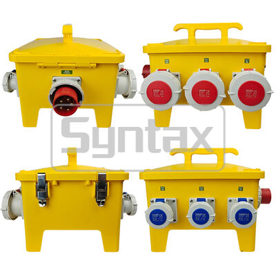 Syntax MP24 IP67 Waterproof Portable Power Distribution Boards 3-Phase 32 AMP With Residual Circuit Breaker 37*34*33CM