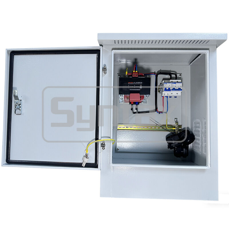 Syntax Three Phase Portable Distribution Box with IP66 Protection 220v/12v Step-down Transformer and 1kVA Capacity
