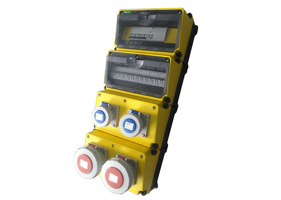 Boîte de distribution portative d'étape de la série CJ48 de CJ 4 couches installées avec la prise et la prise et le C.A. 380V de MCB industriels