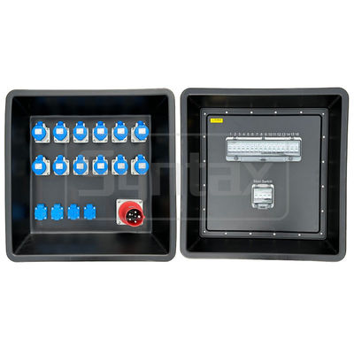 Syntaxe MD3 5P 63A Plaques de distribution portables à trois phases HDPE IP67 avec disjoncteurs pour la puissance de l'événement 630x430x680mm