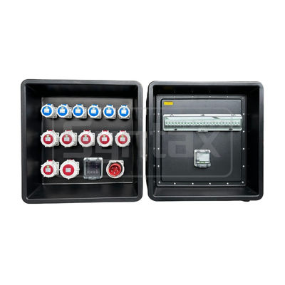 Syntaxe MD3 5P 32A 400V 3PH Plaques de distribution d'énergie HDPE IP67 avec disjoncteurs Schneider pour une puissance d'événement 630x430x680mm